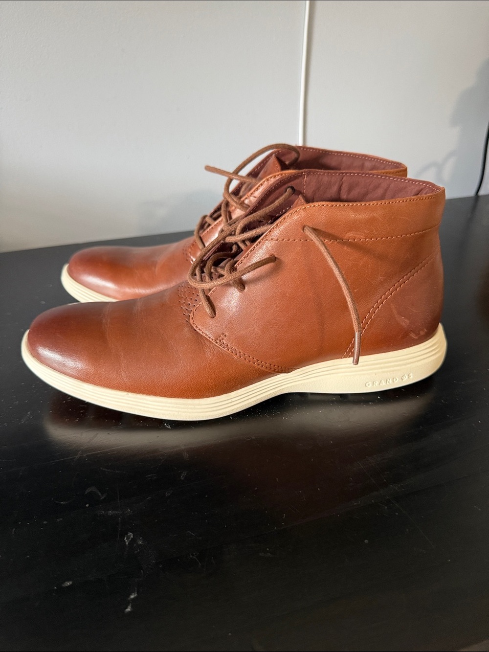 Cole Haan Men's Tan Leather Chukka Boots